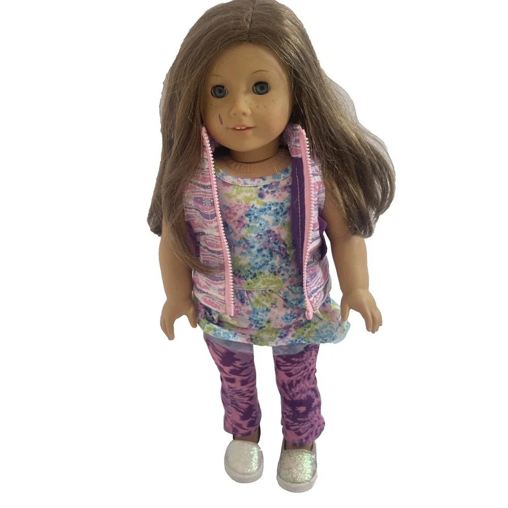 American Girl Truly Me Doll Freckles Blue Eyes 18 Inch 2014 Clothes Shoes